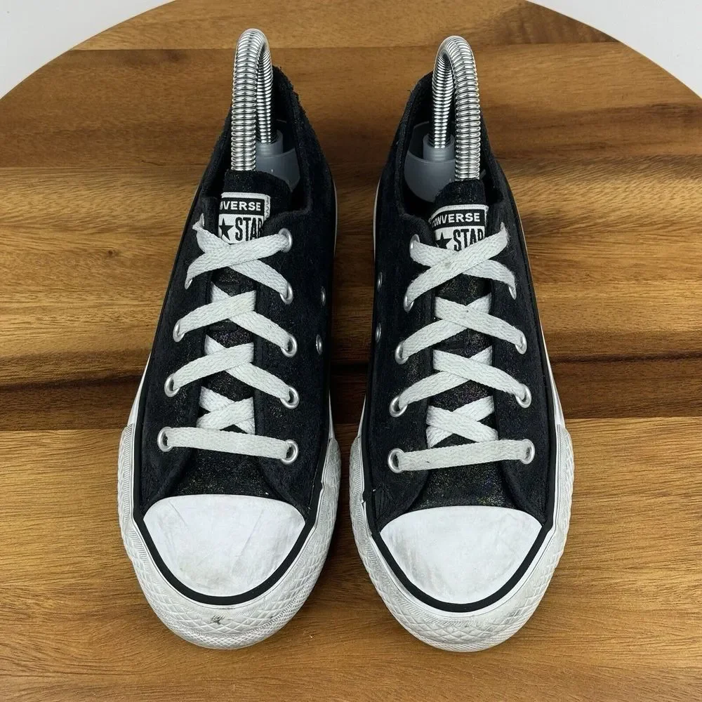 Big Kids Converse CTAS Lift Platform Shiny Suede Sneakers Shoes Size 2‎ Y